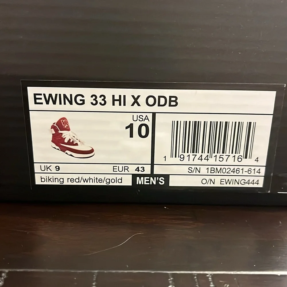 Ewing 33 Hi x ODB Basketball Wutang Shoes Sneakers new Mens Size 10